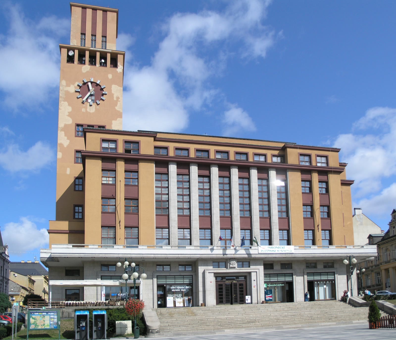New Town Hall on Mírové náměstí, Jablonec nad Nisou